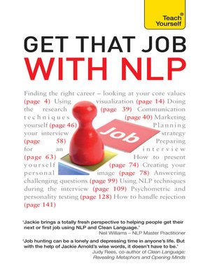 cover image of Get That Job with NLP From application and cover letter, to interview and negotiation